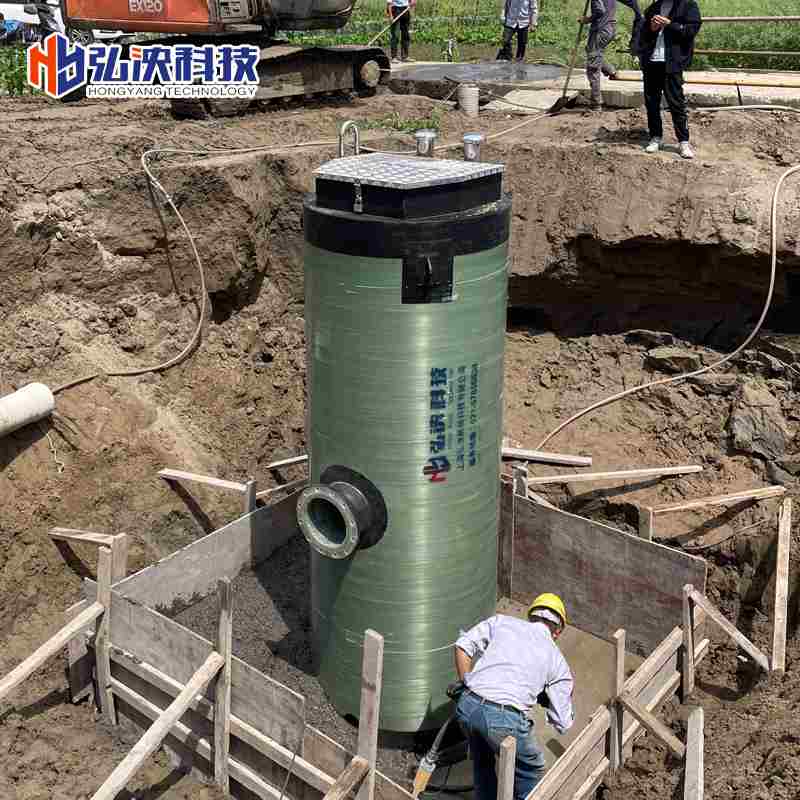 一體化提升泵站-玻璃鋼材質-抗腐蝕